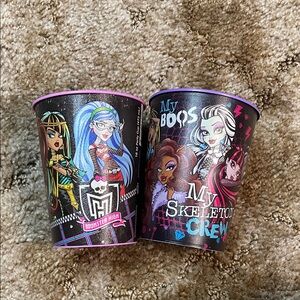 Monster High‎ Pink & Purple 16OZ Reusable Plastic Party Cups